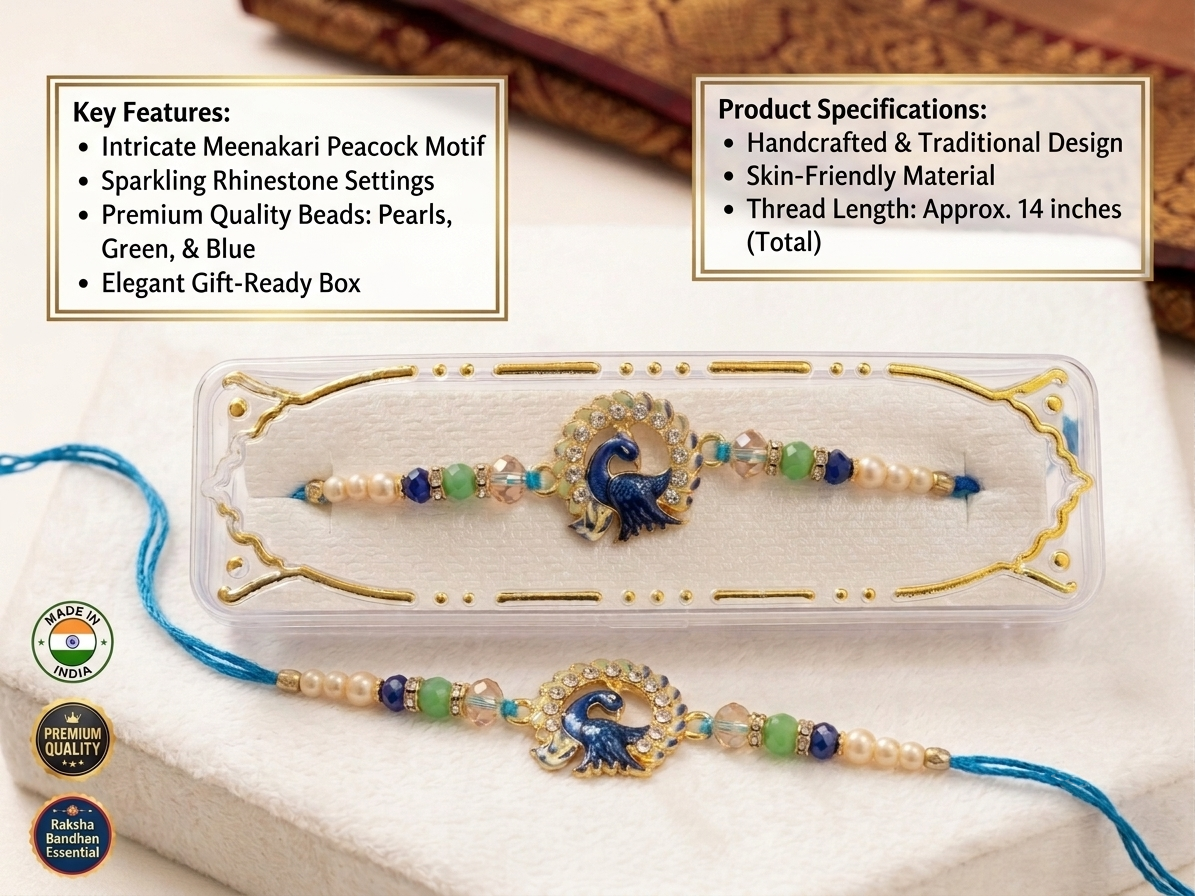 Royal Peacock Rakhi